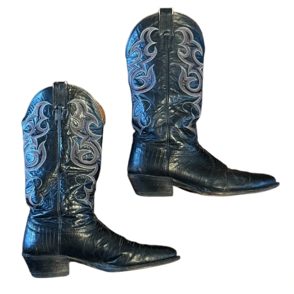 Boots Nocona Exotic Lizard Western Cowboy Boots
